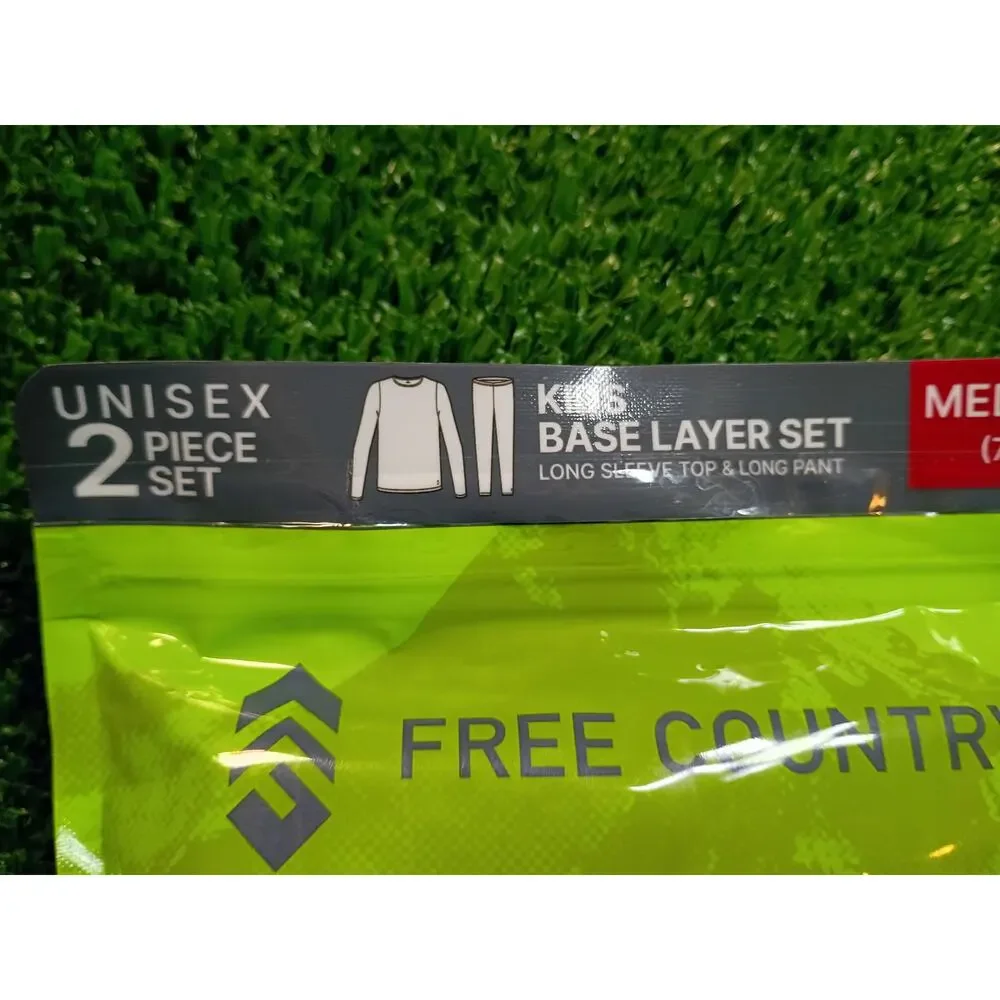 Free Country Kid's Microtech Heat Base Layer Set - NWT Medium